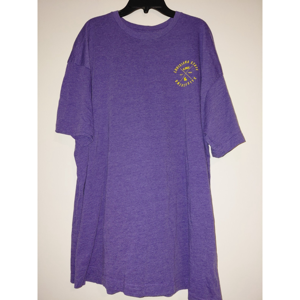 Louisiana State LSU Tigers Upscape Apparel XXL T-Shirt Purple Short Sleeve NCAA